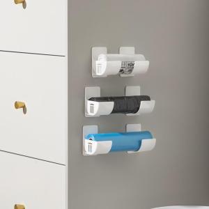 A Set of 2/6 Garbage Bag Holders Wall-Mounted Without Drilling Practical Shelving Unit for Storing Garbage Bags Utility Racks