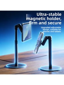 SENQIAOBU | Magsafe Desktop Magnetic 360 Degree Rotating Adjustable Aluminum Alloy Phone Stand