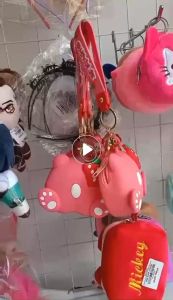 MÓC KHÓA TÚI DÂY KÉO SILICON CÓ DÂY TREO CỰC XINH