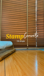 แม่พิมพ์แสตมป์คอนกรีต แม่พิมพ์พื้นคอนกรีต แม่พิมพ์พื้นที่จอดรถ ทางเดินเท้า ตบแต่งทางเดินในสวน คอนกรีต 40x40 ตรัง STAMPED CONCRETE