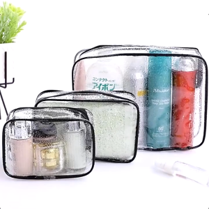 SKM Transparent Waterproof Cosmetic Make Up Storage Travel Beg Penyimpanan TR018