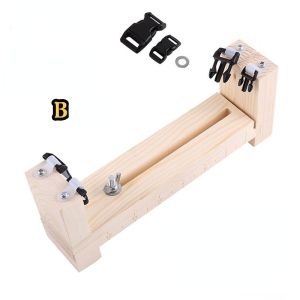 Wood Paracord Jig Adjustable Length Paracord Jig Bracelet Maker DIY Hand Knitting Bracelets Necklaces