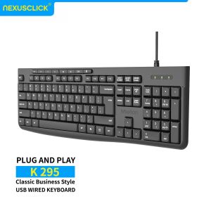 NexusClick Russian Layout Low‑Profile Ergonomic Wireless Keyboard Mouse Combo 2.4G Battery Powered Keyboard Mouse Set for Home