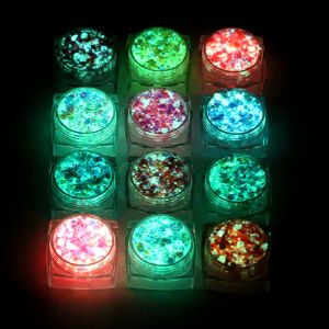 Gel Lấp Lánh Phát Sáng Trong Bóng Tối 12 Màu Của Bowitzki Dành Cho Mặt Cơ Thể Và Tóc Gel Lấp Lánh Lễ Hội UV Rave Lấp Lánh Lâu Dài