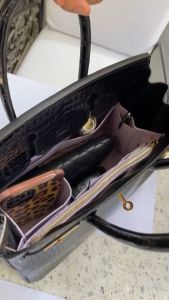 เบอร์กิ้น กระเป๋าจัดระเบียบแอร์เมส ผ้าไหมไทย กระเป๋า กระเป๋าจัดระเบียบแอร์เมส