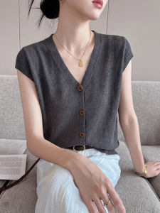 SHEHAN | Ice Linen Knitted Fly Sleeve T-Shirt Thin Breathable Loose and Slimming