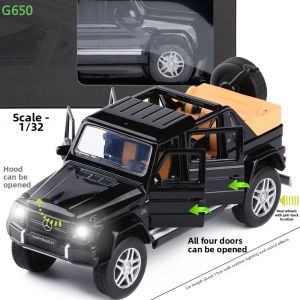 JACKIEKIM | Xe Đồ Chơi Mô Hình Hợp Kim Mở Mui Off Road 5 Cửa Có Âm Thanh & Đèn Tự Lùi