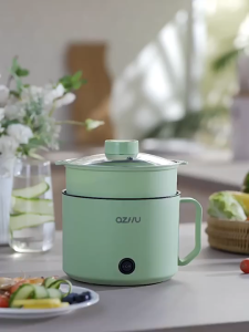 [SG In Stock]1.8L Mini Electric Cooker Folding Handle Multi Portable Electric Hot Pot Household Small Cooking Pot 迷你電鍋