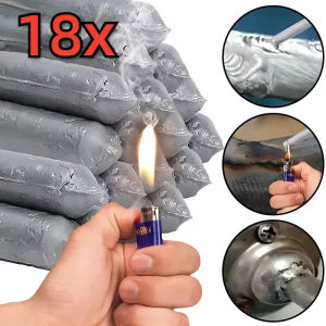 【Naitre】18PCS Low Temperature Easy Melt Welding Rods for Copper Iron Stainless Steel Soldering Aluminum Repairing Holes Solder Rod Agent Kits