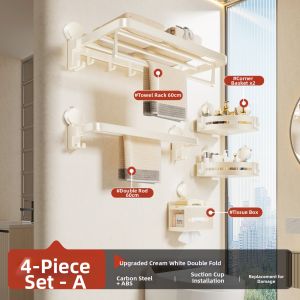 SHENFAN | Suction Mount No-Drill Space Saving Bathroom Shelf