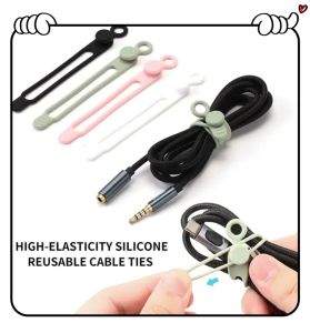 CABLE ORGANIZER PENGIKAT PERAPI KABEL KARET CORD HOLDER SILICONE