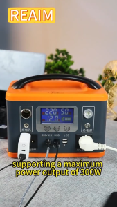 REAIM 40000mah outdoor solar generator fast charge big capacity Power generator Portable emergency light High-Capacity Solar Panel and Solar Battery 