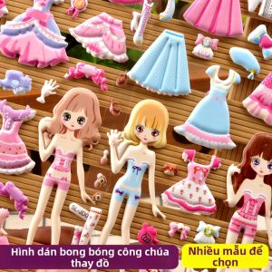Shanle | Princess Dress-up 3D Sticker Toy