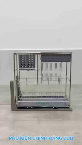 Giá Dao Thớt ZUB Đa Năng Inox 304 Có Khay Chắn Nước