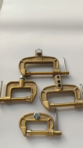 300A 500A G-shaped Ground Welding Earth Clamp Solid Brass Grounding Work Clamp Replacement