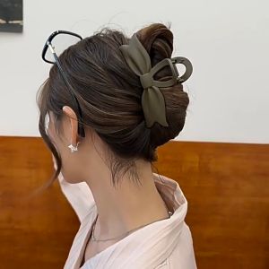 Korean Hair Clips Bow Design Clamps For Women Girls Trendy New Design Fashion Hair Accessories Small Medium Large Size Clamp