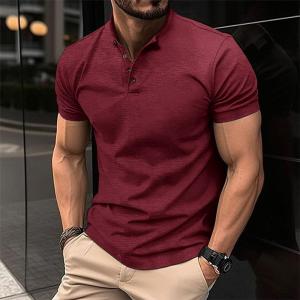 JIFANPAUL | Anti-Pilling Mens Henley Polo Shirt