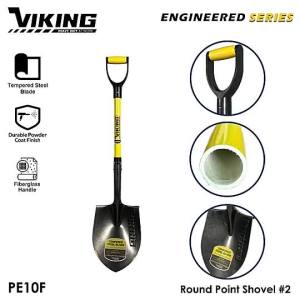 [selected]VIKING Engineered Series Shovel Fiberglass Handle Power D-Grip Heavy Duty for Gardening and Digging