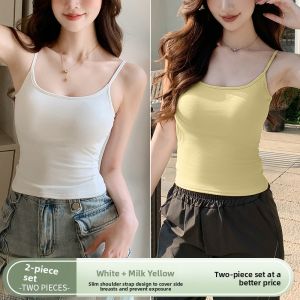 MiiOW | Cat Lady U-Neck Strap Vest Womens Summer New Inner Wear Can Be Worn Outside No Bra Needed Slim Fit Base Top Commute Style