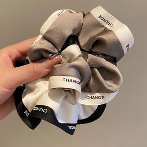 Korean Style Hair Rope Elegant Letter Hair Ring Letter Elastic Rubber Band Fashion Simple Hair Accessories Elastic Hair Band