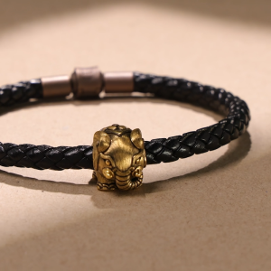 Chow Sang Sang 周生生 999 Gold Charme Auspicious Elephant Charm for Men 96107C (Bracelet Not Included)