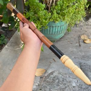 Tongkat Komando Kombinasi 9 Kayu Bertuah Panjang 60 cm