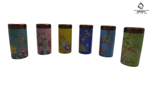 珐琅彩鸟语花香茶罐Enamel Painted Floral and Bird Tea  Storage