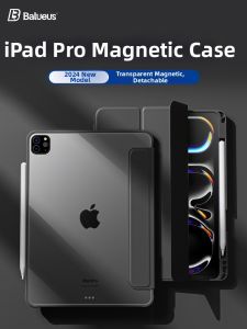 BALUEUS | Transparent Magnetic Anti-bend Case With Pen Slot