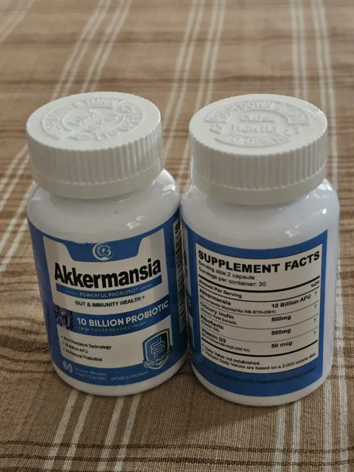 Tecepec Akkermansia Muciniphila Probiotic Capsules - 100 Million AFU For Gut Health Support With Chicory Inulin