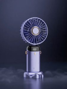 Adjustable Turbo Fan Handheld USB Rechargeable Fan Handheld Jet Fan with Strong Wind Speed