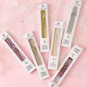 Lilin Spiral Macaron & Metalik: Pilihan Terbaik untuk Ulang Tahun