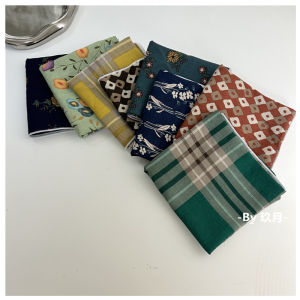 Khăn Trùm Đầu Vải Lanh Cotton Họa Tiết Hoa Phong Cách Nhật Bản Dễ Thương Khăn Quàng Cổ Trang Trí Mùa Hè Mùa Thu Mùa Đông