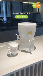 Mitra Loka Dispenser Air Sekat 3 Gratis 6 Cangkir KD3K Golden Sunkist