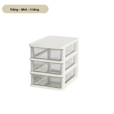 Hộp Đựng Đồ Để Bàn Bằng Nhựa Trong Suốt Có Ngăn Kéo Nâng Cao Để Sắp Xếp Văn Phòng Phẩm Mỹ Phẩm Đồ Lặt Vặt Có Thể Xếp Chồng Lên Nhau