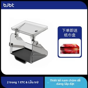 BJBT | Hộp Đựng Đồ Từ Tính Dưới Màn Hình BJBT Dành Cho Tesla Model 3 Y Highland Juniper 2025 Khay Gấp Gọn Phụ Kiện Hộp Đựng Đồ Trên Tay Vịn