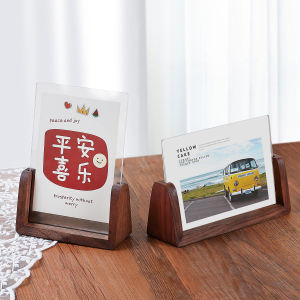 Khung Ảnh Acrylic Hình Chữ U Bằng Gỗ Sồi Đen Sang Trọng Khung Ảnh Treo Tường Hình Chữ Nhật Đơn Giản Hiện Đại Khung Ảnh Trang Trí Nhà