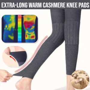 Autumn And Winter Extra-Long Warm Cashmere Knee Pads Cold-Proof And Warm Seamless Knee Braces Warmth Lasting Health Protection