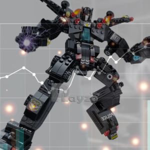 SWAT Transformer Building Blocks Children Toy Block Set Optimum Prime Ironhide Robocop Soundwave Shockwave Drift