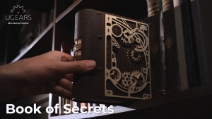 Ugears Book of Secrets 3D Mechanical Model Wooden Puzzle DIY Kits for Adult Kids Birthday Present Toys Christmas Xmas Gift