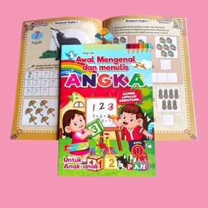 Buku Awal Mengenal Dan Menulis Angka Full Colour -PAH