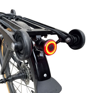 TWTOPSE Bicycle Smart Auto Light Mount Set For Brompton Original Rear Rack Waterproof Brake Sensing Charging Cycling Taillight Fit Enfitnix xlite100 MEROCA WR25 WR15 Bracket