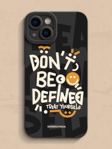 Creative Protective Phone Case for iPhone 16 15 14 13 12 11 XS XR 8P 7 6SP Full Cover Letter English Design for Men And Women