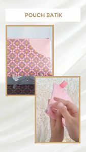 Pouch Bag Batik Tradisional Tas Kosmetik Travelling Organizer Pouch Souvenir Batik Nusantara