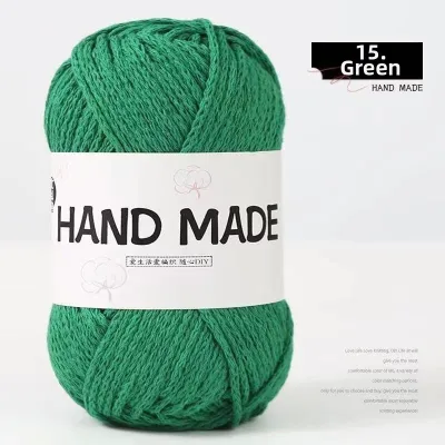 Handcrafted Cotton Yarn 2mm Hollow Hook Bag DIY Beach Vacation Handwoven Thickened round Rope Neutral Decorative Craft Yarn