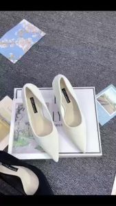 Mẫu A02 tuyết nhung_Giày cao gót bít mũi nhọn chất tuyết nhung gót cao 5p_7p đi êm chângiày cao gót dự tiệc sành điệu