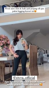 Legging Dewasa Korset 2in1 Olahraga - Korset Pelangsing - Legging Sport | Zivva Legging Korset