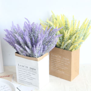 Hoa Nhựa Lavender Hishi Trang Trí Nhà Phong Cách Bắc Âu Mùa Đông Đồ Trang Trí Nhà Phụ Kiện Hoa Nhựa Phong Cách Provence