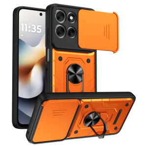 szhaiyu | Slide Lens Camera Shockproof Case for Motorola Edge 70 60 50 Fusion Ultra X70 AIR Moto G86 G85 G67 G56 Magnetic Ring Stand Cover