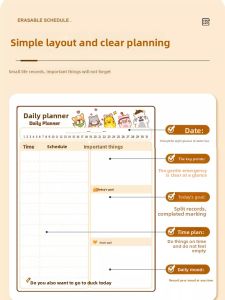 MONLEYTA | Summer Vacation Schedule Childrens Time Management Daily Self-Discipline Behavior Whiteboard Wall Sticker My Day Study Schedule Task Completion Homework Punching作息Time Good Habits Development Chart Magnetic Sticker