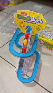PROMO MAINAN ANAK TRACK TANGGA SMALL DUCK BEBEK KUNING BISA NYALA ADA LAMPU DAN MUSIK